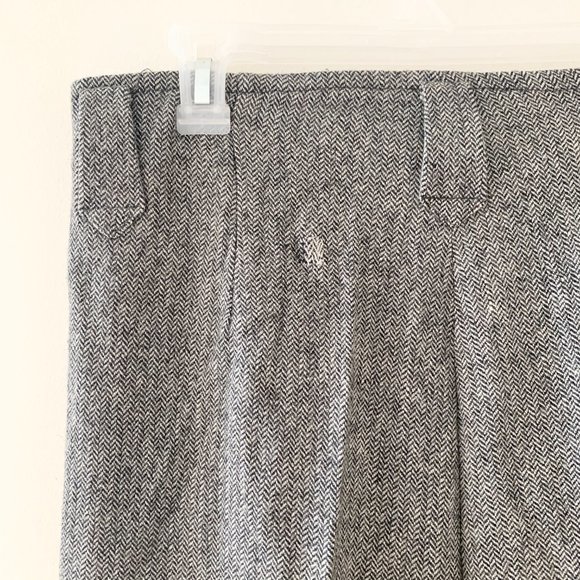 Herringbone Vintage Wide Leg Pants Trouser Size 29 - Picture 6 of 9